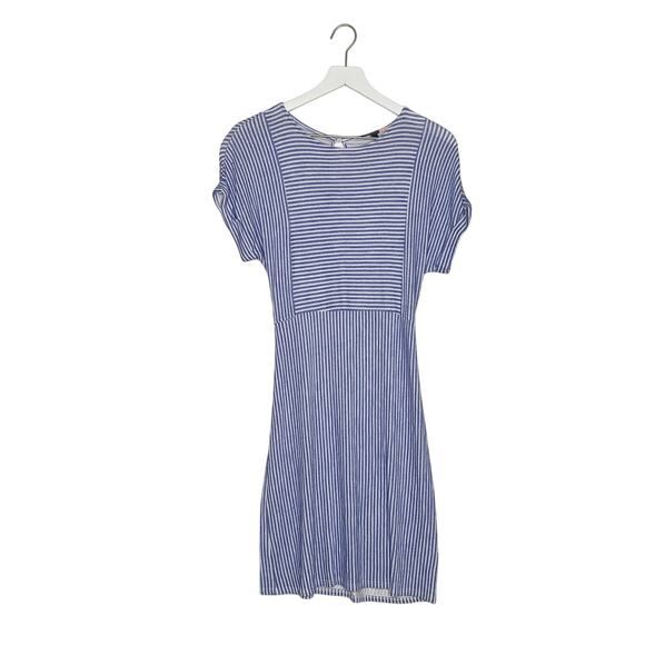 Modcloth Striped Sheath Dress Womens size XS Short Sleeve Stretch Knit - Picture 7 of 8